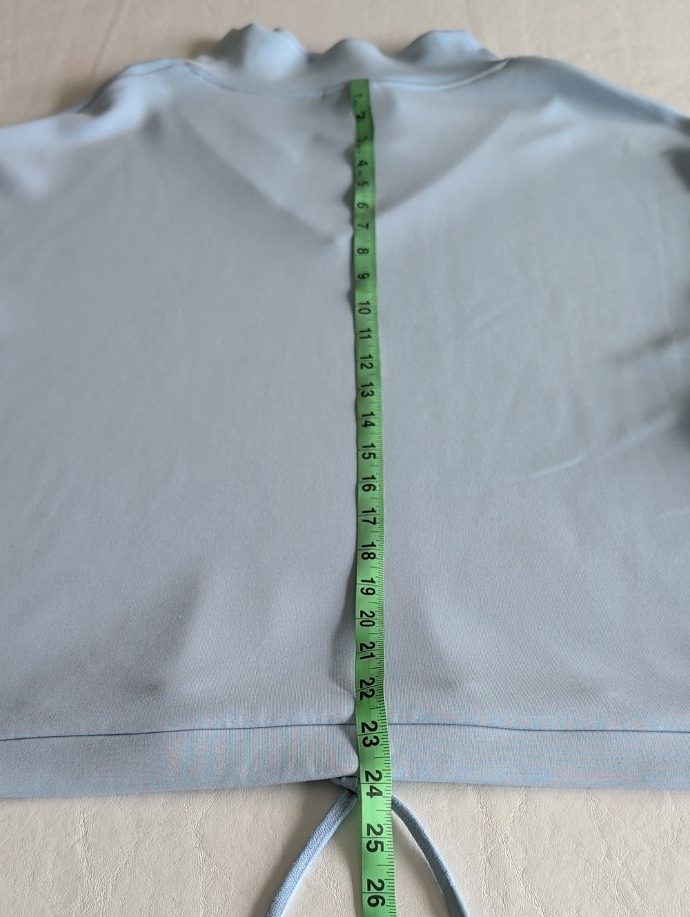 Varley DoubleSoft Betsy Sweatshirt Light Blue Stretch-Jersey Women's Size Large - Picture 9 of 13